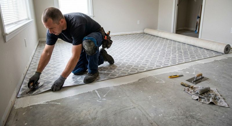 Sheet Flooring Installation in Rockwall, TX