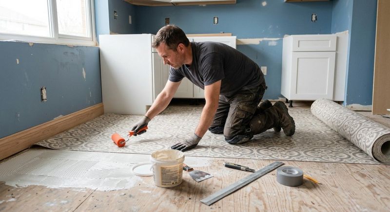Sheet Linoleum Installation in Frisco, TX