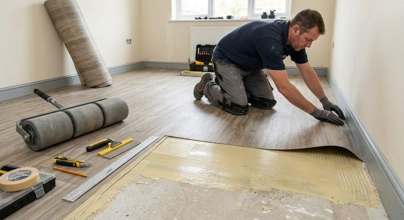Sheet Linoleum Installation in New Braunfels, TX